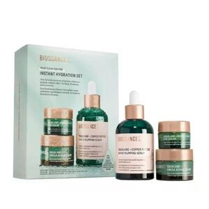 Biossance Instant Hydration Set - Eye Cream, Plumping Serum, Repair Cream
